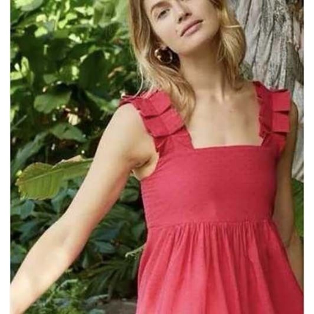 LAKE Maxi Dress Large Swiss Dot Vibrant Coastal Beachy Vibrant Resort Wear
